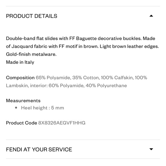 Authentic! FENDI FEEL Slides, Brown/Gold Hardware. Box/cards included 39, size 8 - Picture 13 of 15